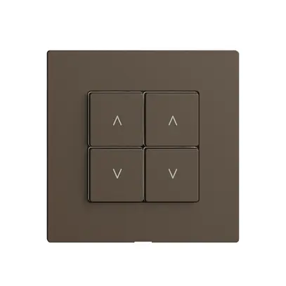 Abdeckset zu Storenschalter 2K/4T Edue Wiser coffee 