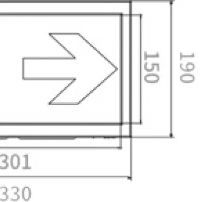Lum.d.voi.d.sec.LED Sylvania LifeSafe IP40 en saillie/à encastrer 140lm 3hbt no 