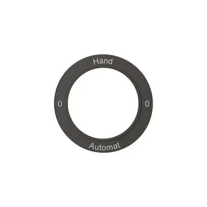 Disque indicateur NEVO, p.interrupteur rotatif, 0-Hand-0-Automat, noir 