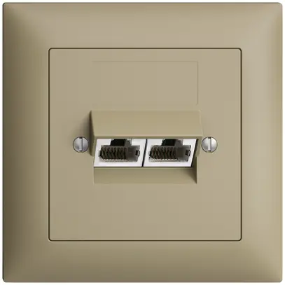 Presa INC 2×RJ45/s 8P sep. EDIZIOdue sand ITplus 