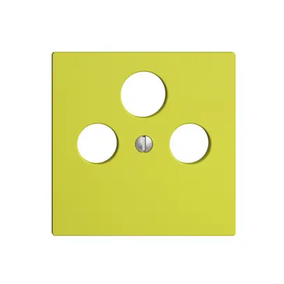 Placca frontale EDIZIOdue lemon per presa di antenna per SAT 