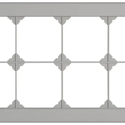 En-tête ENC EDIZIO.liv SNAPFIX® 2×4 pour combinaisons au choix gris clair 