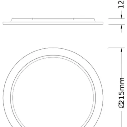Bague décorative LEDVANCE COMFORT aluminium Ø215×12.4mm gris 