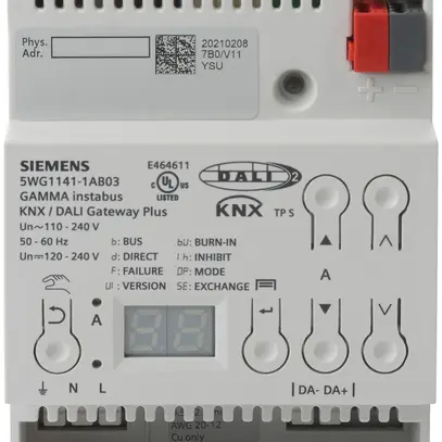 Gateway AMD KNX/DALI Siemens N141/03 Plus, 1× 64 dispositifs + 10 capteurs 