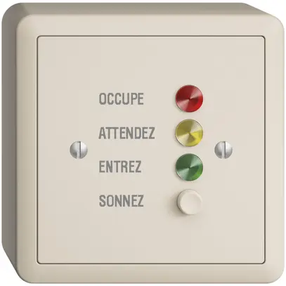 Station de porte AP EDIZIOdue pour signaux d'appel, crema, français 