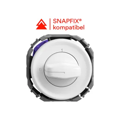 Interrupteur rotatif STANDARDdue 1P 0-1 p=40mm bc 