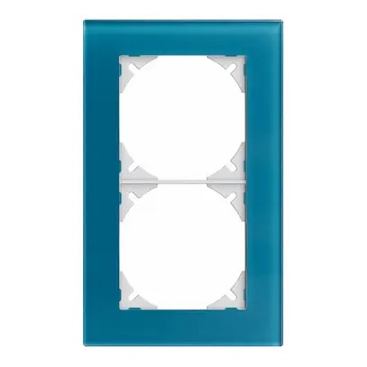 Telaio di cop. EDIZIOdue prestige 2×1 vetro indigo 