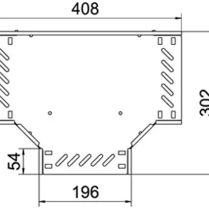 Pezzo a T BET RT 35×200mm acciaio zincato a nastro 