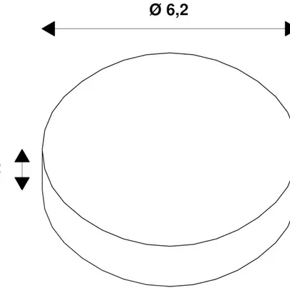 Zierring SLV NUMINOS S Kunststoff Ø62×20mm Kupfer 