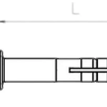 Tampon à chasser Bettermann 5×35mm PA gris clair 