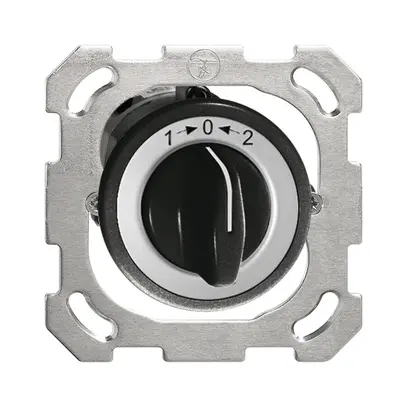 Contact pivotant ENC 1->0<-2 noir avec manette 