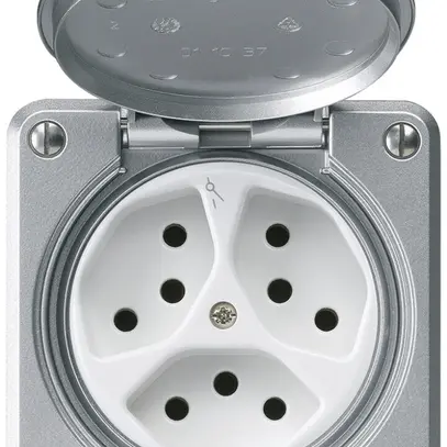 Prise ENC robusto 3×type 13/1 aluminium pour combinaison 