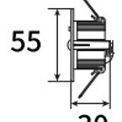 Lampada d'emergenz.LED INS Sylvania LifeSafe Pro 3.5W 225lm 5000K bat3htc Ø55 ne 