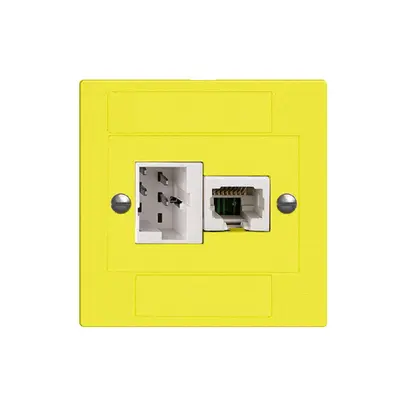Prise ENC xDSL RJ45/TT83 lemon ITplus EDIZIOdue, avec filtre 