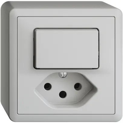 Combinazione AP 3/1P+T13 EDIZIOdue grigio chiaro 