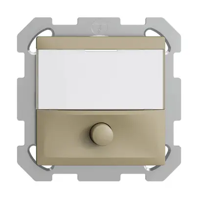 Poussoir ENC avec porte-étiquette EDIZIOdue sand 