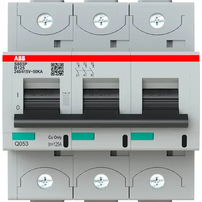 Disjoncteur ABB S803P-B125 3P 400V B-125A 50kA 5UM 