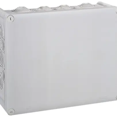 Boîte de dérivation PLEXO vide 360×270mm gris clair 