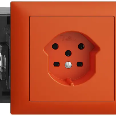 EB-Steckdose EDIZIOdue T15 orange 49…69mm 