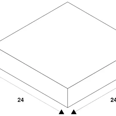 Cadre INC SLV NUMINOS XL carré 240×240mm/Ø180mm blanc 