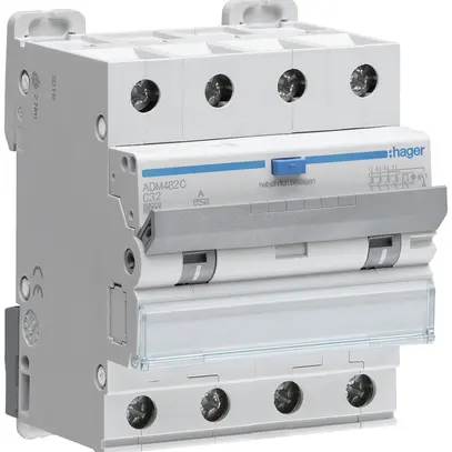 Disjoncteur différentiel Hager RCBO 4P 400V car.C 32A 0.03A type A 6kA 4UM 