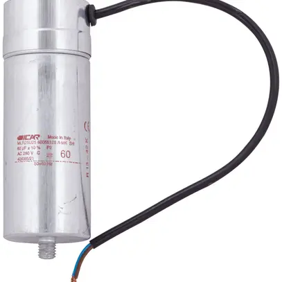 Condensatore ICAR MLR25U2560045128/I-C 60µF 400V per avviamento Ø55×128mm 
