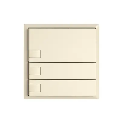 Poussoir KNX RGB EDIZIO.liv SNAPFIX® capteur temp.s.LED 3× comm.1T cr 