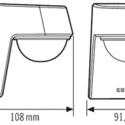 Détecteur de mouvement AP ESYLUX DEFENSOR MD 200° 24 IR 1C IP55 AN 