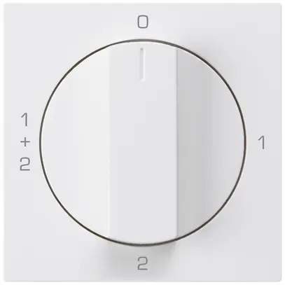 Inserto per interruttore rotativo kallysto 1/1L bianco con manopola 