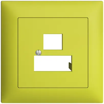 Kit frontale INC EDIZIOdue lemon 88×88mm 3×RJ45 