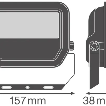 Proiettore LED LEDVANCE FL AREA 16W 2000lm 840 IP66 48×85° 157×141mm nero 