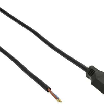Cavo di allacciamento Td 11 2×1mm² 5m stampata nero 