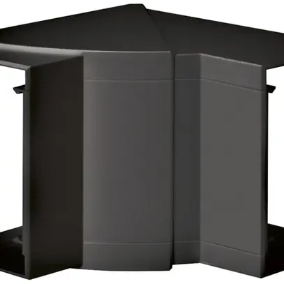 Angolo interno tehalit regolabile p.BR 65×100mm copertura 80mm nero grafite 