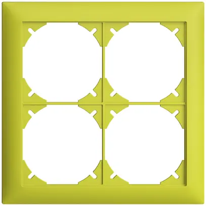 Cadre de recouvrement EDIZIOdue 2×2 lemon 