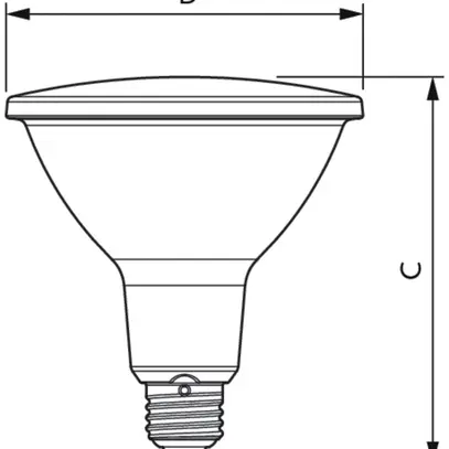 Lampada LED Philips CorePro E27 9W 750lm 2700K PAR38 25° 