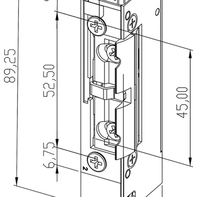 Türöffner BSW B6001--B Arbeitsstrom Radiusfalle links/rechts 12…24V 