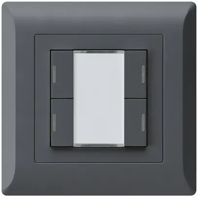 UP-Taster kallysto.line KNX 4×RGB LED s/e-link anthrazit 