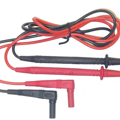 Jeu de câbles de mesure de sécurité ELBRO SK2, fiche Ø4mm, 2×100cm noir et rouge 