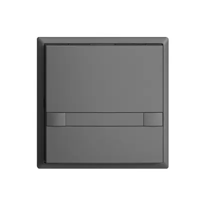 Poussoir ENC KNX 1× EDIZIOdue colore gris foncé RGB sans LED avec insert papier 