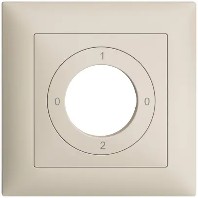 Kit frontale EDIZIOdue 0-1-0-2 88×88mm crema, per interruttore a chiave 