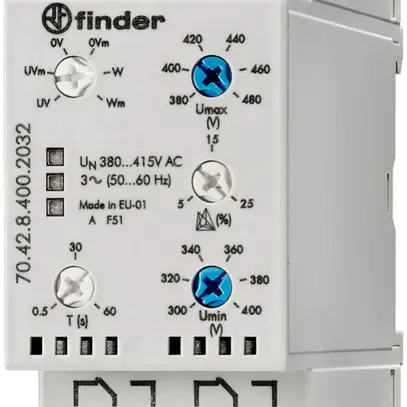 Relais surveillance réseau AMD 3L 380…415VAC 2C 6A 