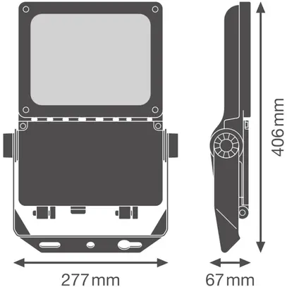 Proiettore LED LEDVANCE FLOODLIGHT 40W 6200lm 840 IP66 55×120° 406×277mm 