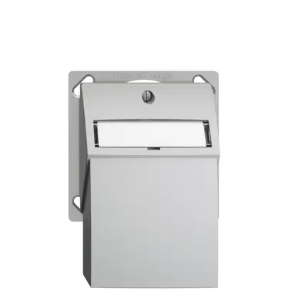 Kit de montage INC Edue, avec capot d.sortie droite, pour 2×RJ45, gris clair 