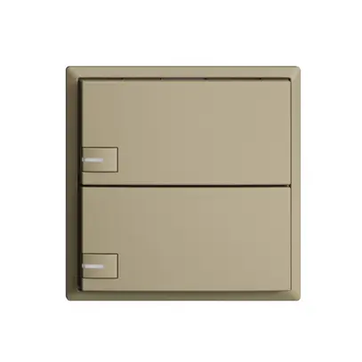 Poussoir KNX RGB EDUE, 250mW, a.LED RGB, 2×poussoir, comm.1×touche, sa 
