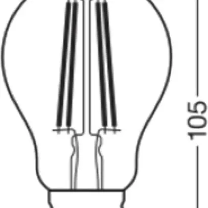 Lampada LED LEDVANCE CLASSIC A E27 5.9W 806lm 827 REG tipo A chiaro Ø60×105mm 