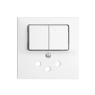 Frontset EDIZIOdue weiss 60×60mm T12 