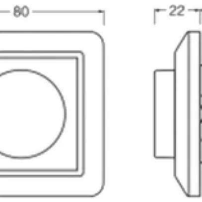 Regolatore rotativo AP LEDVANCE IP20 AC 2.7W DALI 80×53×53mm TW coperch.sostit. 