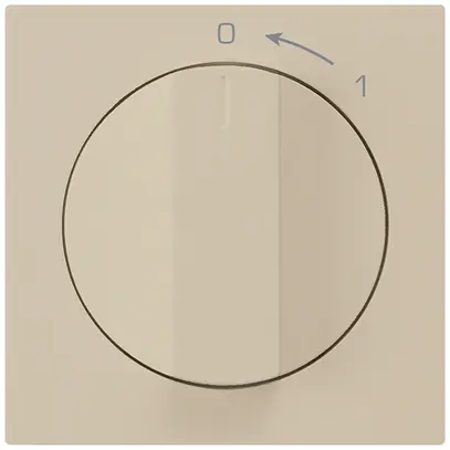 Contatto rotativo 0<1/1L beige kallysto con manopola 