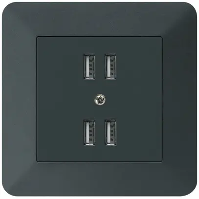 Presa INC 4×USB kallysto.trend 2400mA nero 