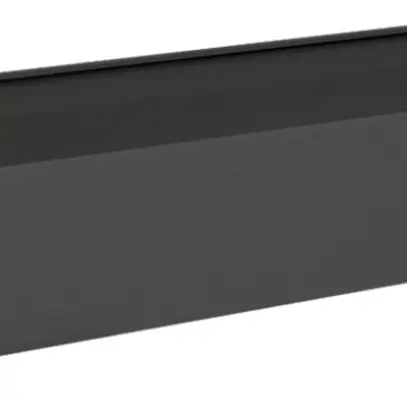 Zoccolo Hager univers 200×1300×400mm per armadio FR nero RAL 9005 